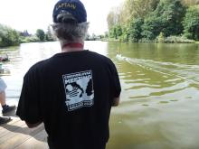 Miroslav Beneš v tričku od Ivana Hořejšího