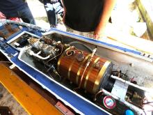 Pohled do podpalubí Hedingham Castle Jiřího Voráčka