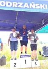 Tři nejlepší v kategorii seniorů: 1. místo B. Boháč, 2. místo V. Synek, 3. místo D. Sebera